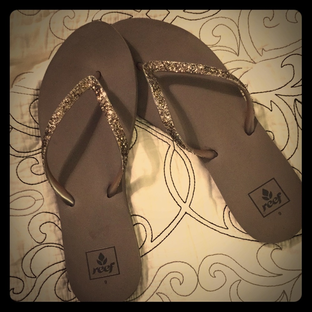 Reef Stargazer brown/‘iron’ size 9 flip flops